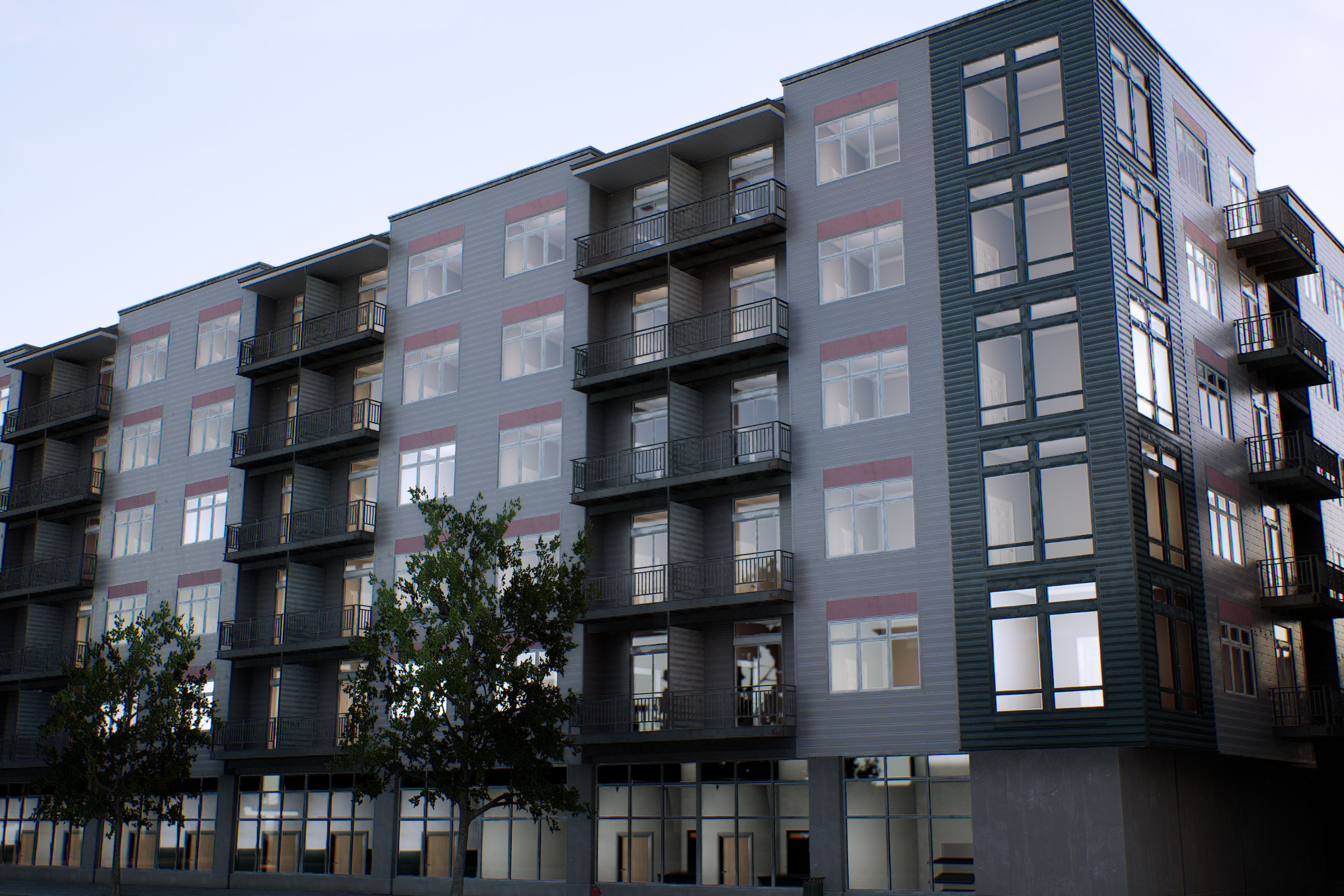 Modern residential towers in Algeria